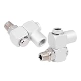 Yardenfun 2 Stück Teiliges Npt Luftschlauch Steckverbinder Schwenkbare Pneumatische Schnellkupplung Auslaufsicher Platzsparend Robust für Kompressor und Automatisierte Fertigung