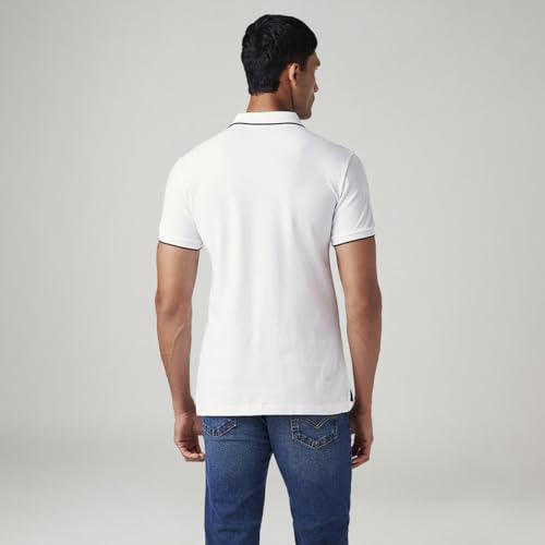 Image of Men's Solid Slim Fit Polo T-Shirt