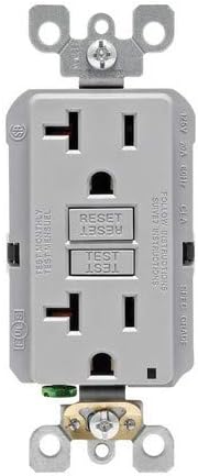 GFNT2-KGY 20 amp 125 V GFCI Receptacle Grey