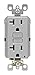 GFNT2-KGY 20 amp 125 V GFCI Receptacle Grey