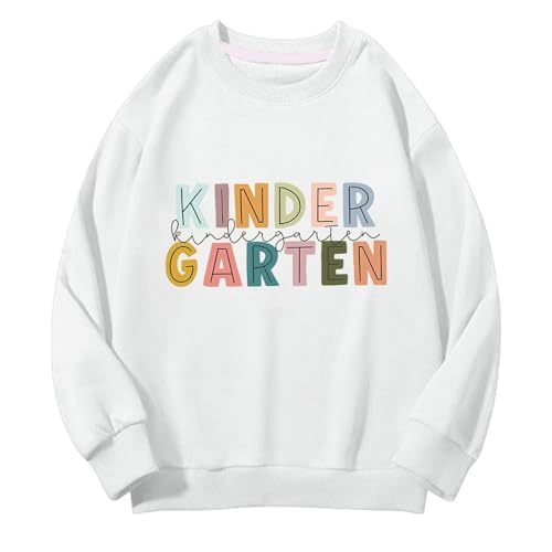 Kindergarten Shirt for Boys Little Girls First Day of Preschool Tshirt Kids Back to School Long Sleeve Tee Tops 2025 Clothes3
