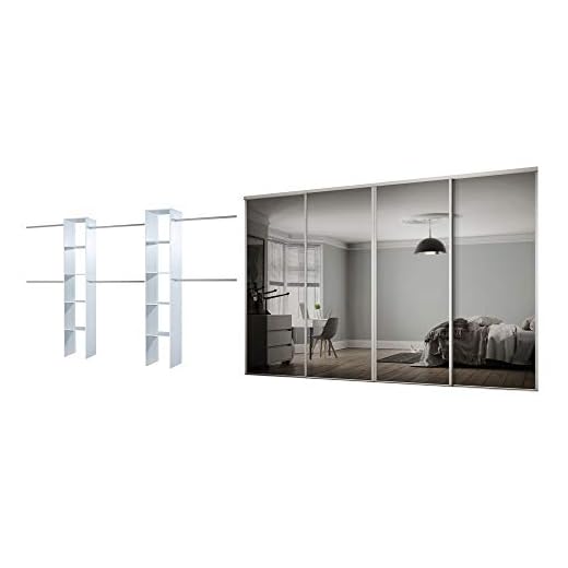 spacepro Sliding Wardrobe Doors, White Frame Mirror, 226cm x 299.8cm 23 spacepro Sliding Wardrobe Doors, White Frame Mirror, 226cm x 299.8cm