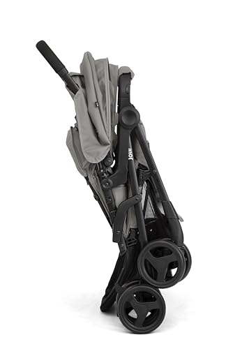 Image of Joie Aire Twin Lightweight Double Stroller, Suitable from Birth to 15 kg, Independent Forward Facing Seats, SoftTouch 5-Point Harness, Lie-Flat Recline, UPF 50+ Canopies, All-Wheel Suspension, Reversible Seat Liners, Quick One-Handed Fold