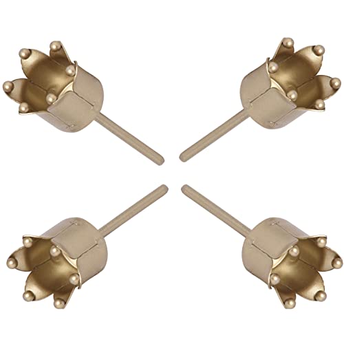 Inge-glas Kerzenstecker 4-tlg. Set - Champagner Matt 7,5cm Adventskranz Halter