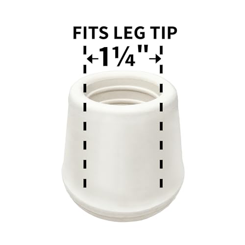 Image of SoftTouch Rubber Leg Tip (4 Piece), 3 /4 inch, White
