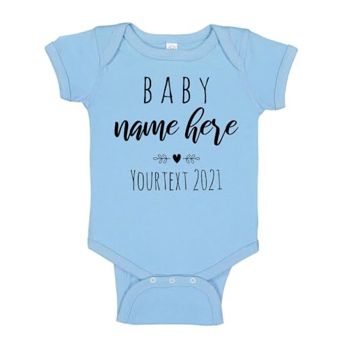 Pregnancy Announcement Onesie Custom Text Personalized Baby Onesie Infant One
