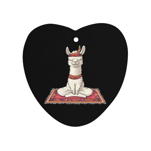 Llama Yoga Car Air Freshener Hanging Aromatherapy Tablets for Car Accessories Love form