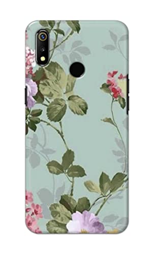 Image of Printed Hard Back Cover Case for Realme 3 | Realme 3i Back Cover (Floral Painting) -1302