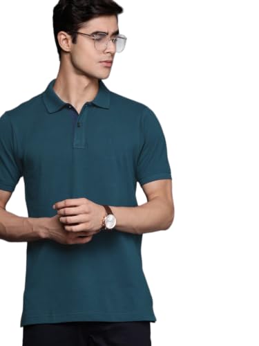 Image of Raymond Men Cotton Solid Regular Fit T-Shirt