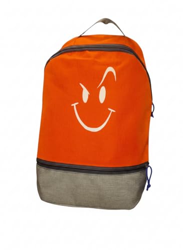 Image of Smile Wink Emoji Backpack for Kids| Washable School Bag with 2 Pockets| Lightweight Cute Luggage for Unisex| Travel & Casual Comfortable Shoulder Straps Baggage-(Assorted) Pack of 1