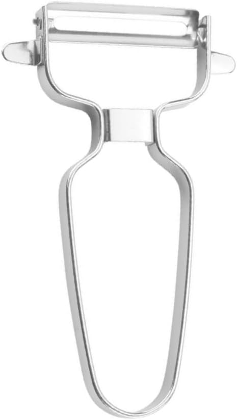4466 Classic Swiss Peeler, Carbon Steel Blade, Stainless Steel Handle, Made in Switzerland, Hard-Anodized Aluminum, Silver