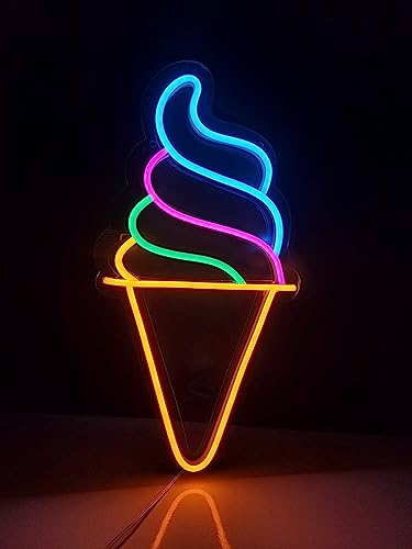 TIVA Ice Cream neon Sign with Adapter (Ice Cream)