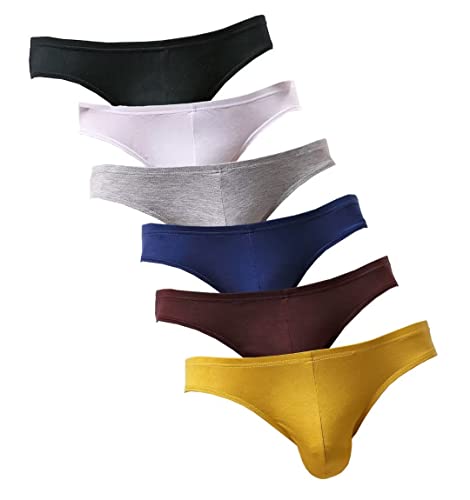 Mens Bikini Underwear Micro Fiber Modal Briefs Low Rise Pack