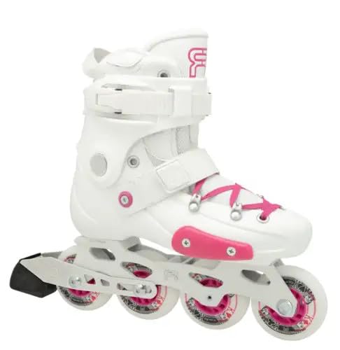 FR SKATES Roller Freeskate Enfant FRJ Blanc Rose - 40-42