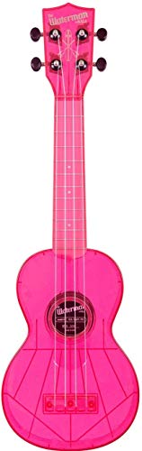 Kala Makala MK-SWT Waterman Fluorescent Pink Soprano Ukulele & Carrying Bag