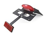 OYXLIYQI Motorcycle Rear Tail Tidy Fender Eliminator License Registration Plate Holder Bracket Fit Compatible with Kawasaki KLR 650 2022-2023 KLR650(Rojo)