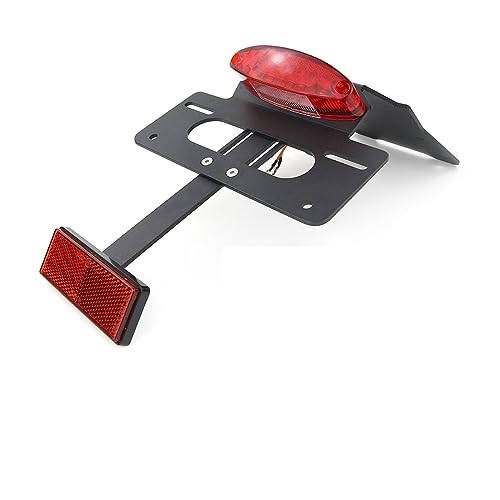 OYXLIYQI Motorcycle Rear Tail Tidy Fender Eliminator License Registration Plate Holder Bracket Fit Compatible with Kawasaki KLR 650 2022-2023 KLR650(Rojo)
