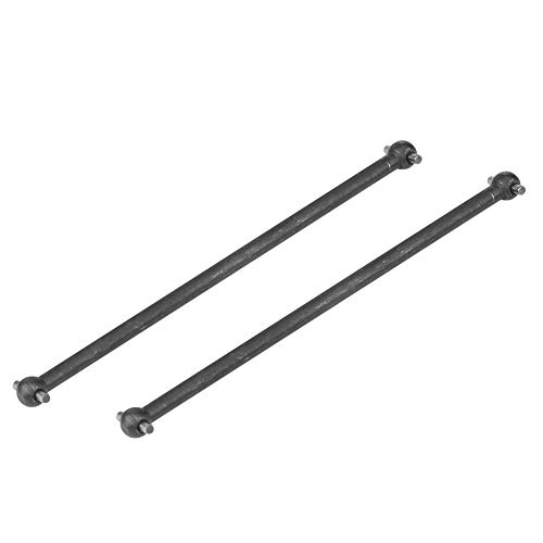 RC Car Drive Shafts, 2 Pcs 101mm Metal Dog Bone Drive Shafts for FS 53633/51805 / 51806 1/10 Scale RC Car Accessory Parts(Black)