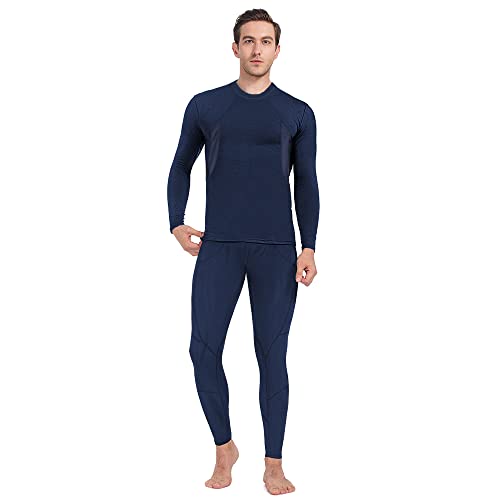 MANCYFIT Thermal Underwear for Men Cold Winter Gear Long Johns Compression Suit Base Layer for Skiing Running