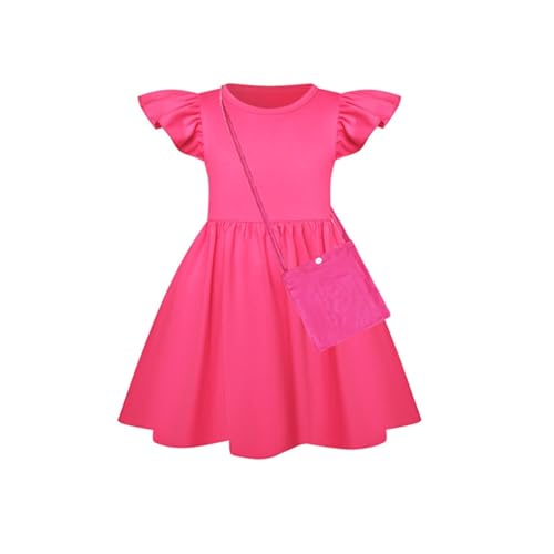 Vestidos para Niñas Wrap Solid Color Dress