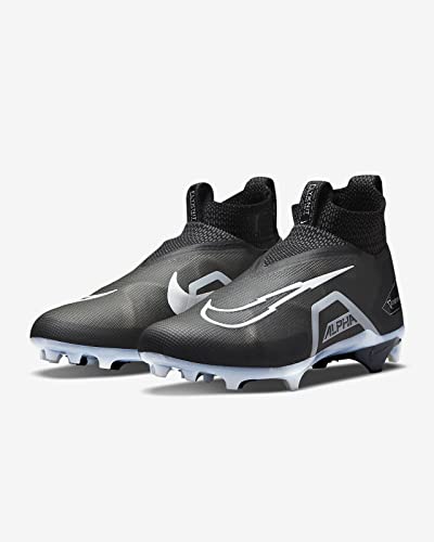 Image of Nike Alpha Menace Elite 3 White /Particle Grey /Opti Yellow /Black Mens Football Cleat.