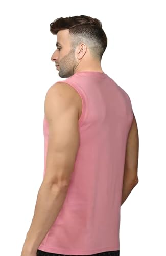Image of Men's Sleeveless T-Shirt - 100% Pure Cotton, Nature Print - Comfortable Breathable Gym Tank Top