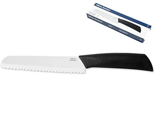 Officine Sandard Brotmesser Mit Keramikklinge, Länge 15 cm Schwarz Cover