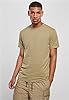 URBAN CLASSICS Stretch T-Shirt with Round Neckline, Basic Tee with Figure-Hugging Cut, Short-Sleeve Elastic Men's T-Shirt, Regular Fit, 100% Jersey Cotton, Colour: Khaki, Size: 4XL #4