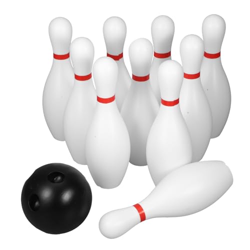 NUOBESTY Bowling Spiele Für Kegelspiel Kinder Bowling Tisch-familienspiele Spielzeuggeschenke Pow Plastik Weiß FüR Drinnen Und...