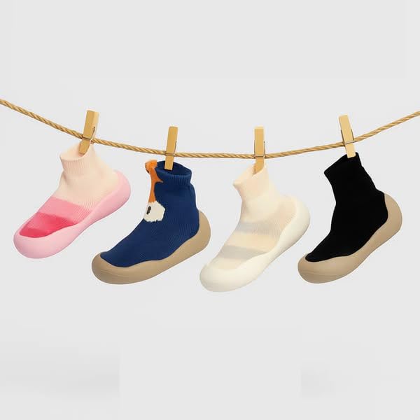 Tiny Explorings Sock Shoes, Baby Boy Girl Non-Skid Walking Shoes, Breathable Sock Shoes Protect Toes Indoor Outdoor3