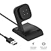 Charger Dock for Fitbit Sense/Sense 2/Versa 4/Versa 3, Uskiim Anti-Slip Charging Dock Station Base Cradle with 3.3FT USB Cord Replacement for Fitbit Sense Charger