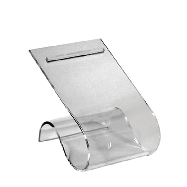 Prolinemax Clear Acrylic Double Shoes Rest Display Fixture Stand Retail Heels Slant Riser Holder