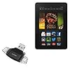 BoxWave Smart Gadget Compatible with Kindle Fire HDX 7 (3rd Gen 2013) – AllReader SD Card Reader, microSD Card Reader SD Compact USB – Jet Black