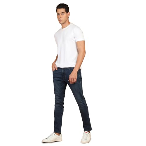 Image of Wrangler Men Blue Relaxed Fit High Rise Jeans
