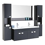 Bel - Mobile da bagno in MDF (legno) nero