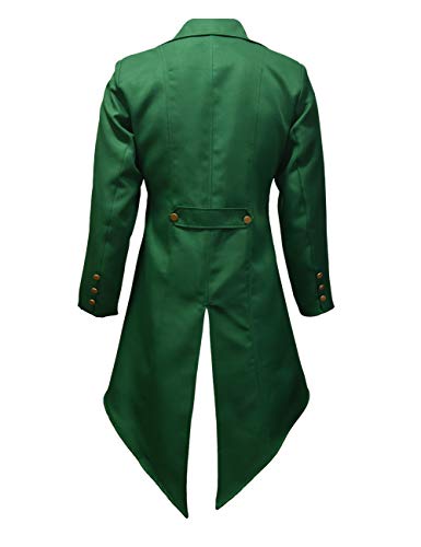 Crubelon Men‘S Steampunk Vintage Jacket Gothic Victorian Frock Coat Uniform thumb #1