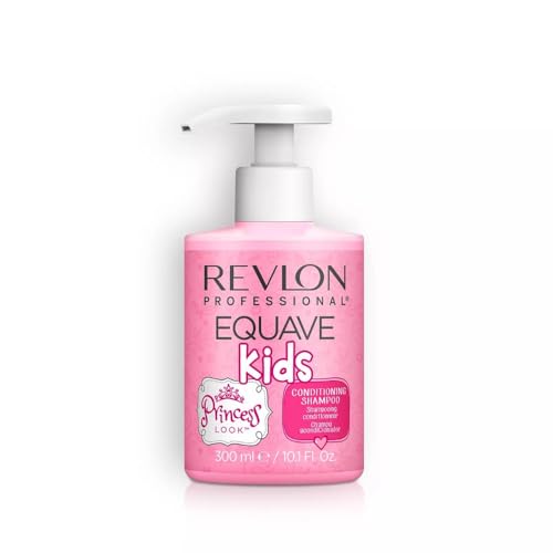 Revlon Professional – Equave Kids Princess Look, Champú Acondicionador para Niños, Limpia y Nutre Suavemente el Cabello, Fragancia Floral y Afrutada, Niños de 3 a 12 Años, Sin Sulfatos - 300 ml