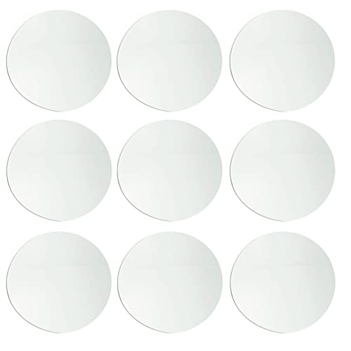 15pcs Diameter 6''(15.24cm）Acrylic Circle Disc Round Perspex Blank Sheet Thickness 0.08''(2mm) for Christmas Decoration, Arts, Coaster and DIY Projects. (6 Inch)