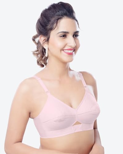 Image of Brida Kavya Xtrasoft Cotton Round Stitch Minimizer Bra - Full Coverage, Plus Size