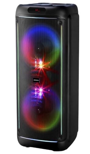 INFINITON Altavoz Portatil Party EQ90, 900 W, Bluetooth, Subwoofer, Micrófono con Cable Incluido, Control Remoto Incorporado