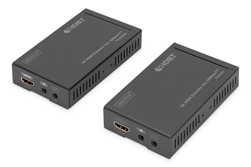DIGITUS 4K HDMI Extender Set HDBaseT Kabel-/Adapterset Digital/Display/Video Netzwerk Netzwerkkabel CAT 5e 70 m