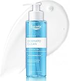 Eucerin DermatoCLEAN [HYALURON] Refreshing Cleansing Gel 200ml, Mild Face Wash Ideal for Sensitive Skin, Gentle Face Cleanser with Hyaluronic Acid, Moisturising and Refreshing Formula, Fragrance-Free