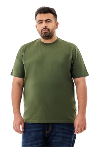 Image of SNITCH Men Polo Plus Size T-Shirt | Knitted Solid Polo with Contrast Tipped Collar & Logo Embroidery | 100% Cotton Breathable Lightweight Smart Casual Wear
