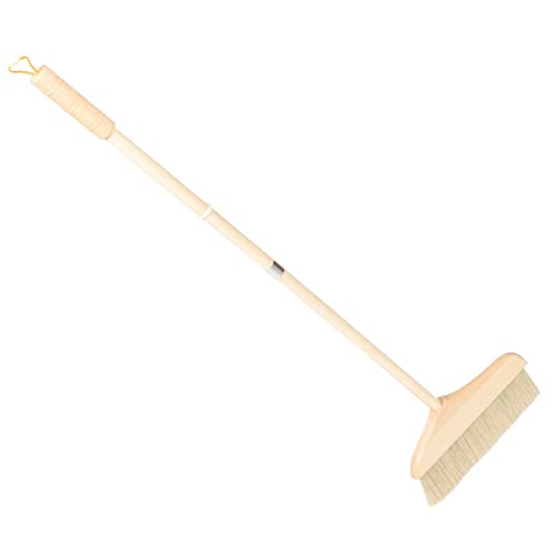 HAPINARY Bristle Broom for Hardwood Floors Detachable Indoor Broom Stick Folding Design