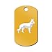 German Shepherd Engraved Keychain/GI Tag Mister Petlife Gold
