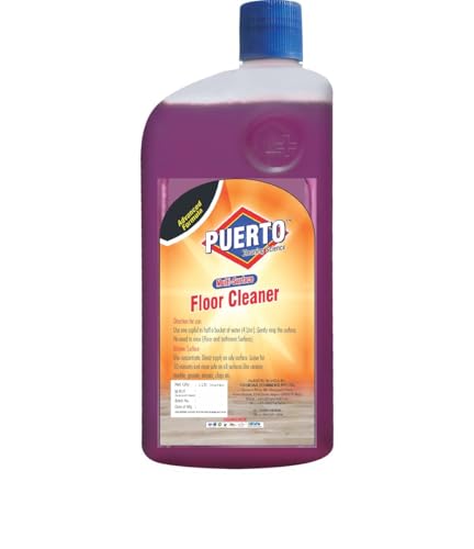 Image of Puerto Disinfectant Surface & Floor Cleaner, (Lavender) - 1 Ltr (Pack of 3) | Cleans 99.9% Germs | Suitable for Bathroom & Floor surfaces like ceramic, marble, granite, mosaic etc.