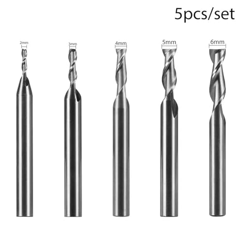 Fraise CNC 4mm anti-bourrage de copeaux pour machine-outil à bois - 6