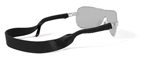 Croakies Original Standard Fit Neoprene Elastic Eyeglass and Sunglass Retainer / Strap, Black (2 Pack)