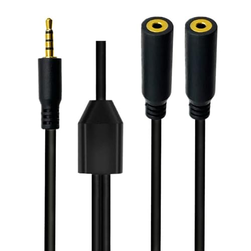 2.5mm Audio Splitter Cable, 2-Pack miniatura 3