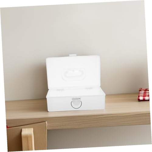 Caja organizadora portátil para mahjong con tapa y asa miniatura 5